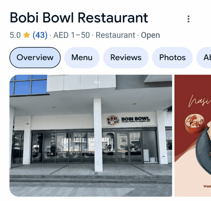 Bobi Bowl – vorher 43 Google-Bewertungen